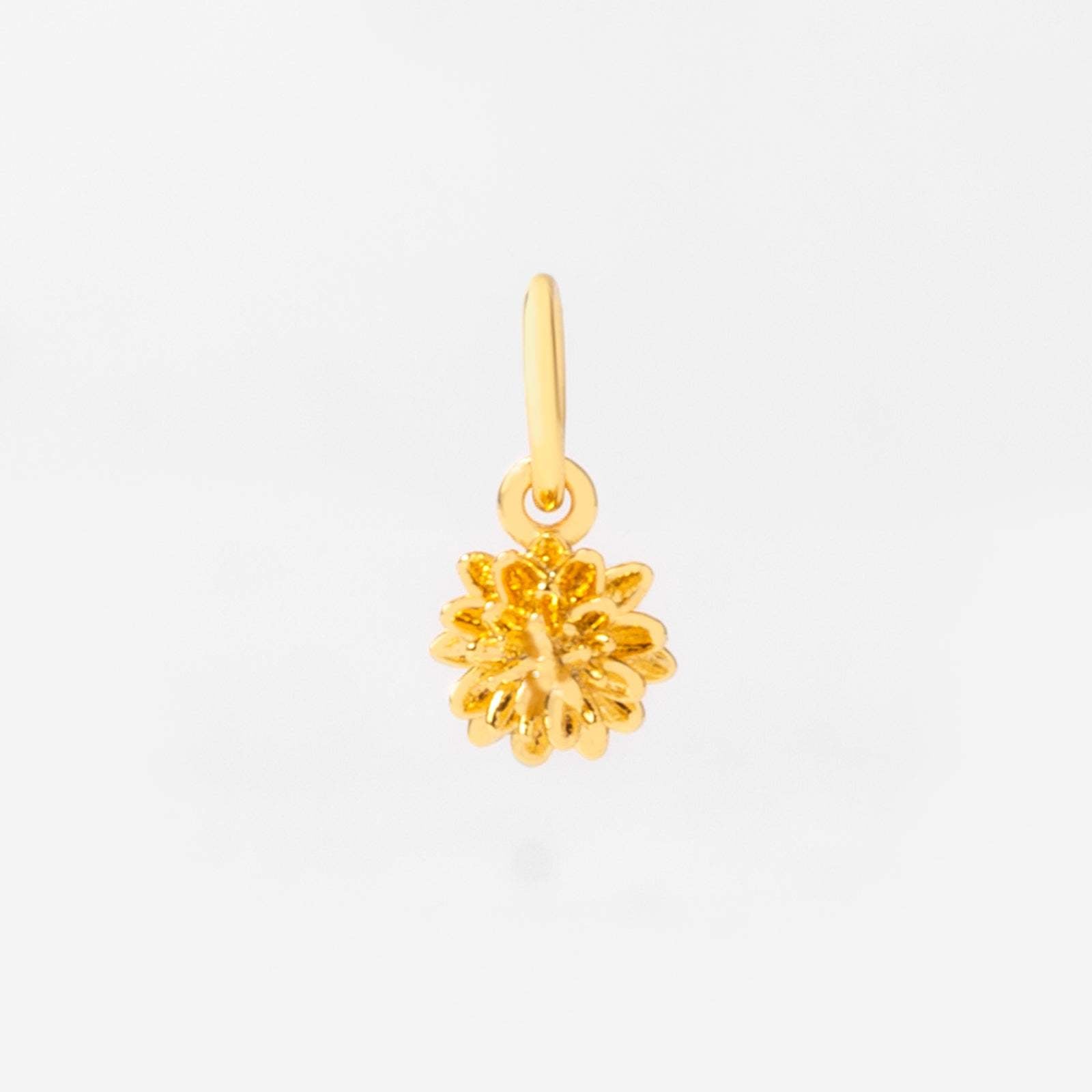 18k Gold Birth Flower Charm & Pendant