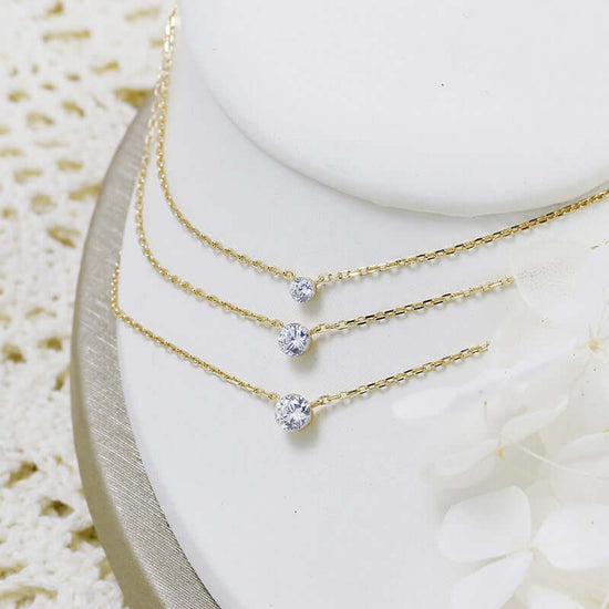Solitaire Moissanite Pendant Necklace