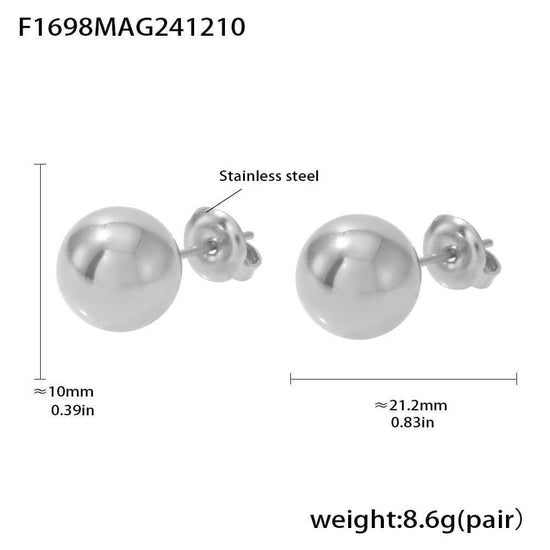 Two Way Bead Stud Earrings