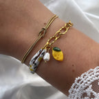 Braided Fruit Charm Half Chain BFF Bracelet