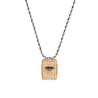 Rainbow Tarot Card Pendant Cord Necklace | JFN401