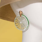 Acrylic Kiwi Fruits Earrings