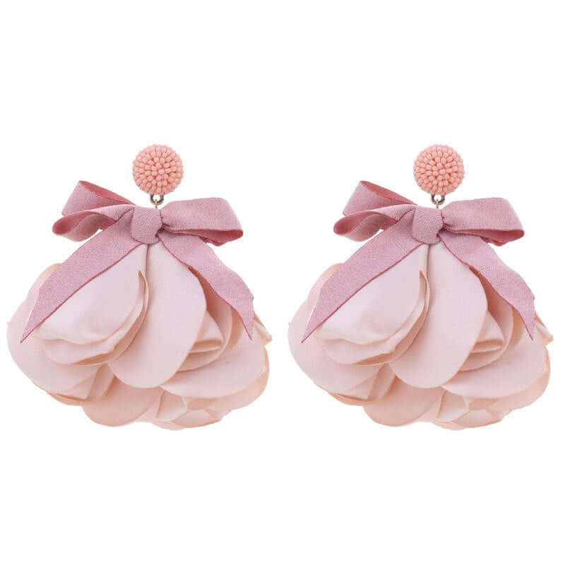 Chunky Flower Bloom Petal Earrings