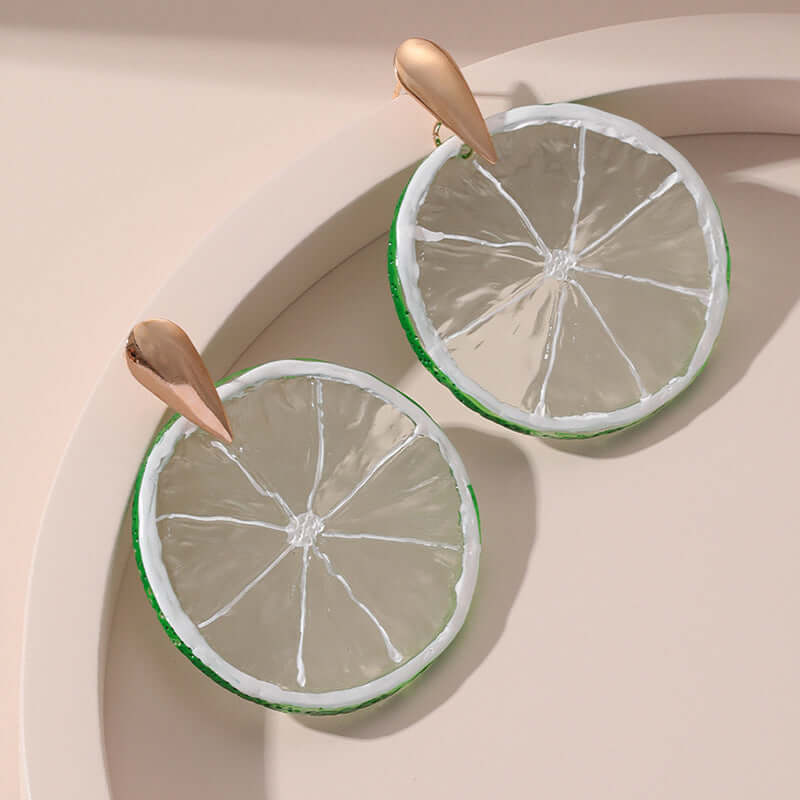 Acrylic Kiwi Fruits Earrings