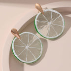 Acrylic Kiwi Fruits Earrings