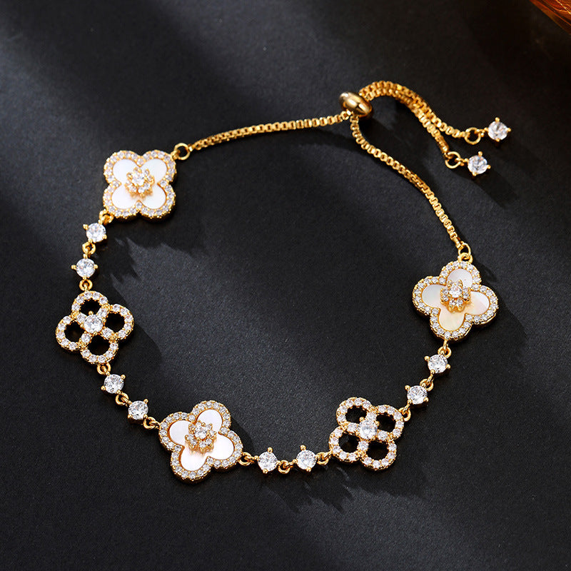 Four Leaf Clover Cleef Bracelet
