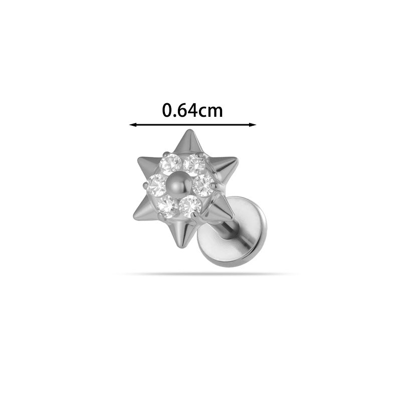 Little Horse G23 Titanium Internal Threaded Labret Back