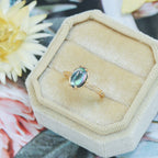 Mystery Black Shell Clear Quartz Gemstone Rings