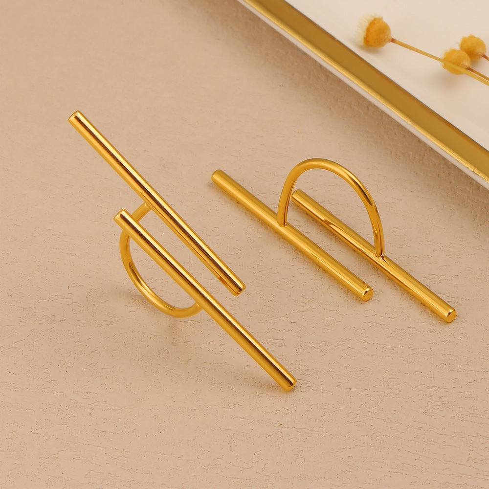 Versatile Irregular Geometry Titanium Ring