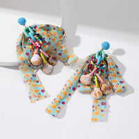 Dopamine Ribbon Shell Chandelier Earrings