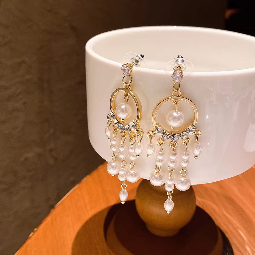 Baroque Freshwater Pearl Chandelier Earrings