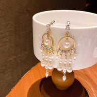 Baroque Freshwater Pearl Chandelier Earrings