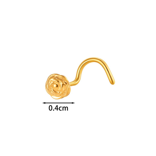 7mm Titanium Rose Sun Nose Screw