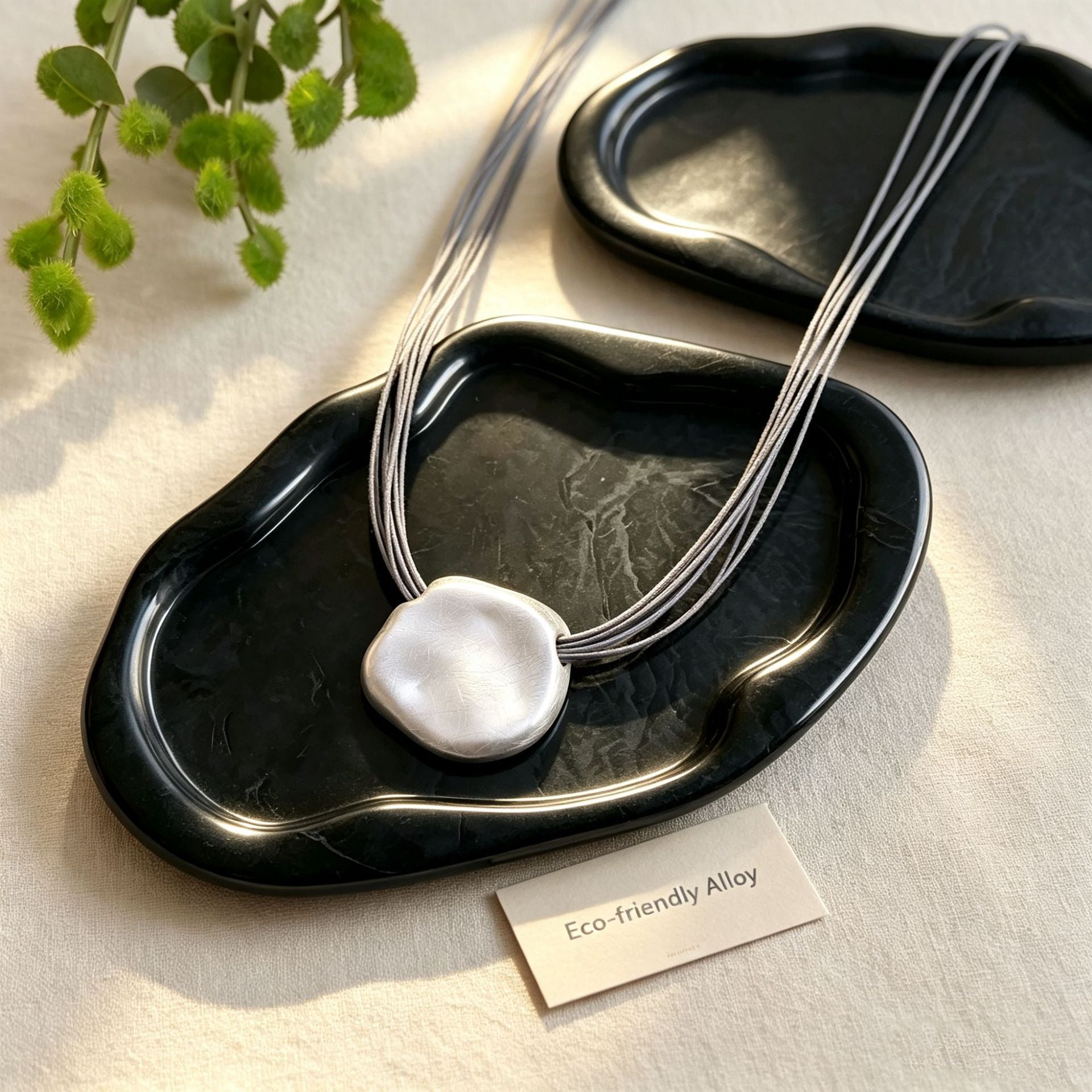 Modern Muse Irregular Pendant Magnetic Necklace
