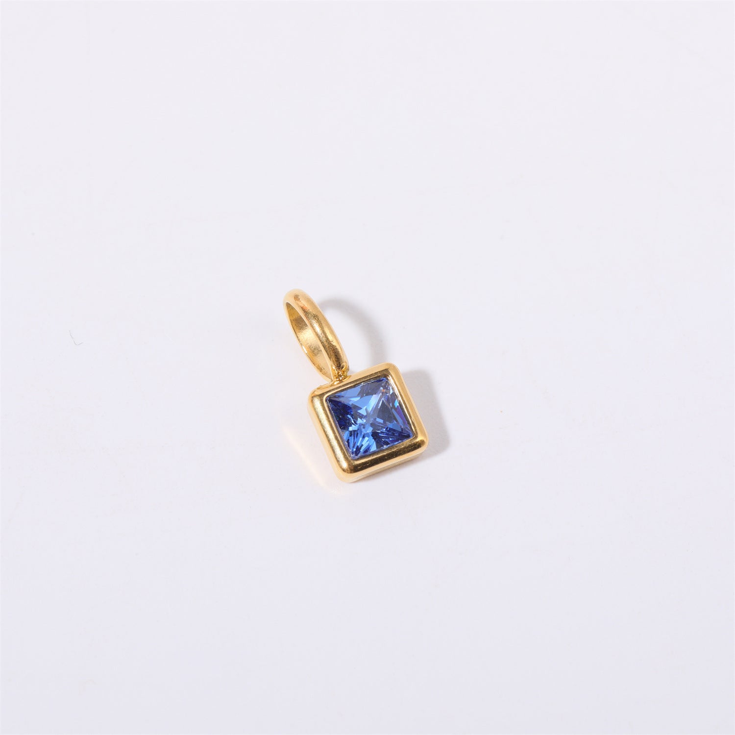 18K Gold Birthstone Charm & Pendant