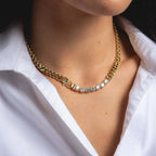 Hip Hop Rhinestone Chain Necklace