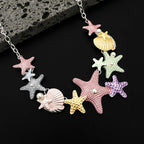 Pastel Starfish Pendant Necklace