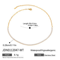 Simple WaterDrop CZ Necklace | JDN1130