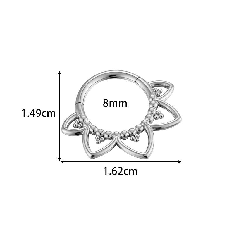 16G Tassel Marquise Hinged Segment Ring
