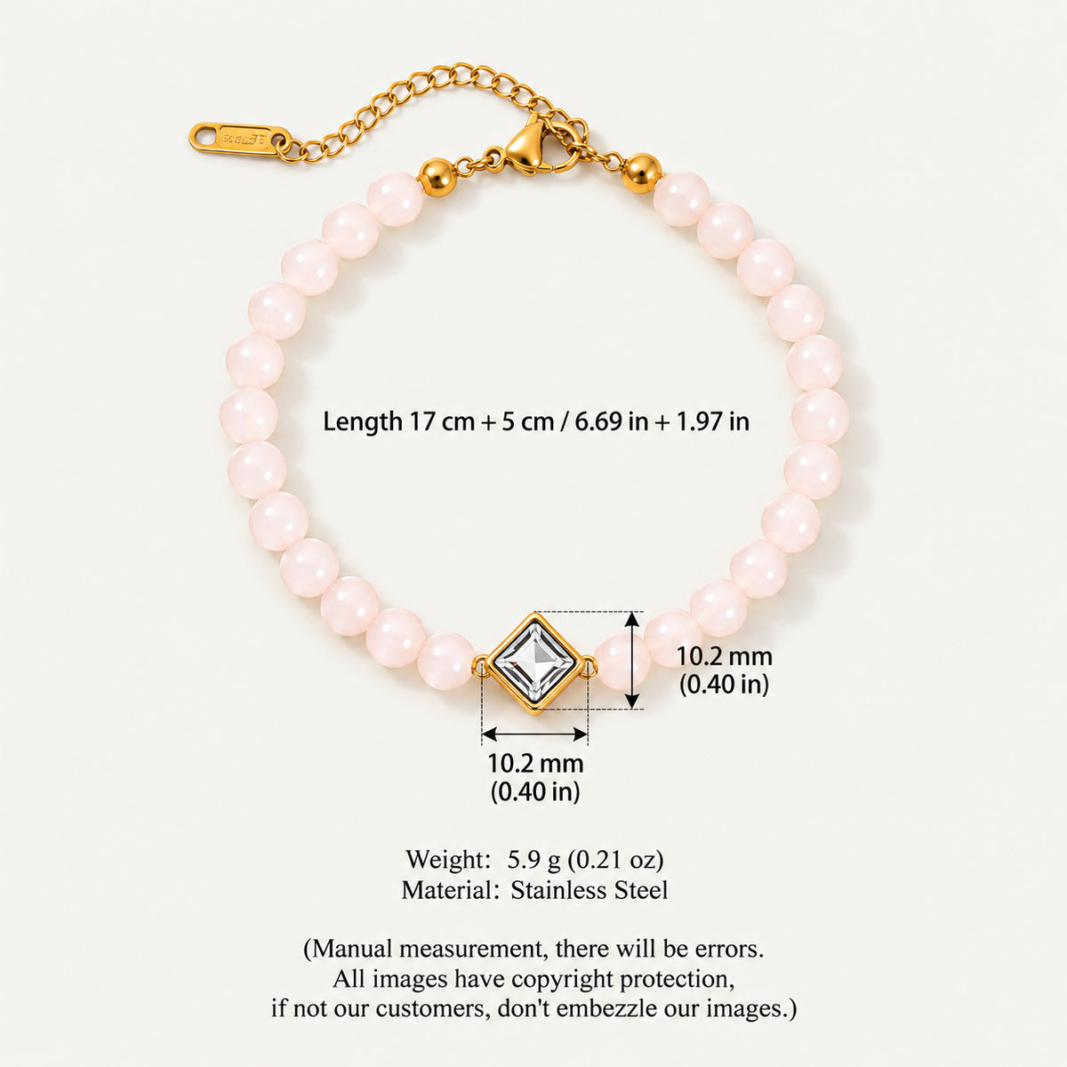 Dainty Heart Chain Layering Bracelet