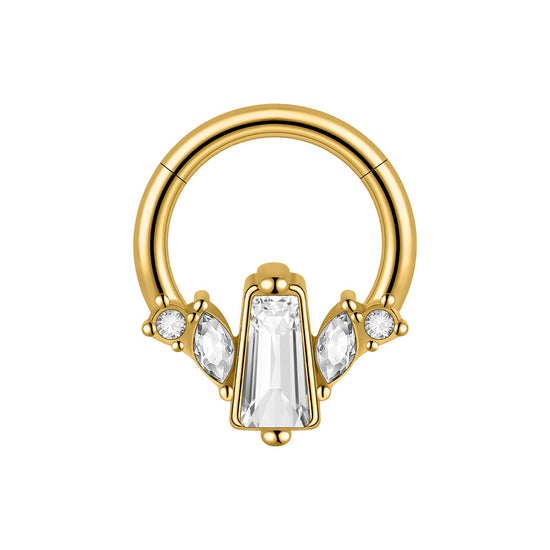 Orbit Stainless Steel 16G Hinged Nose Hoop