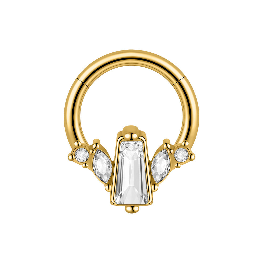 Orbit Stainless Steel 16G Hinged Nose Hoop