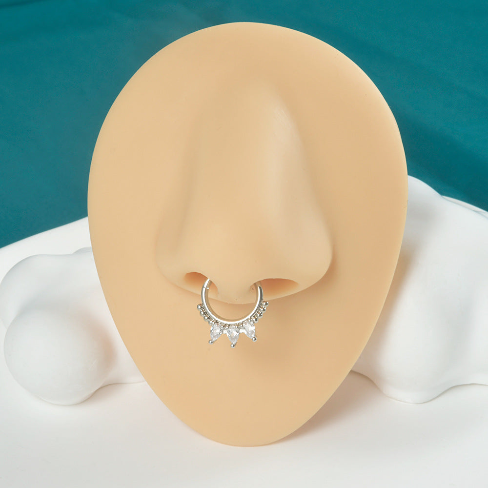 16G Tassel Marquise Hinged Segment Ring