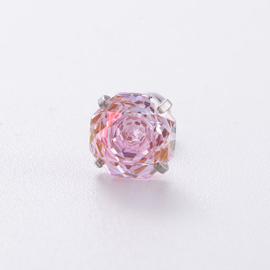 Aurora Rose-Cut CZ Flat Back Tragus Stud