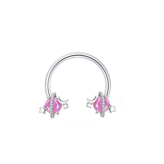 16G Surgical Steel Butterfly Horseshoe Circular Barbell