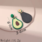 Acrylic Kiwi Fruits Earrings