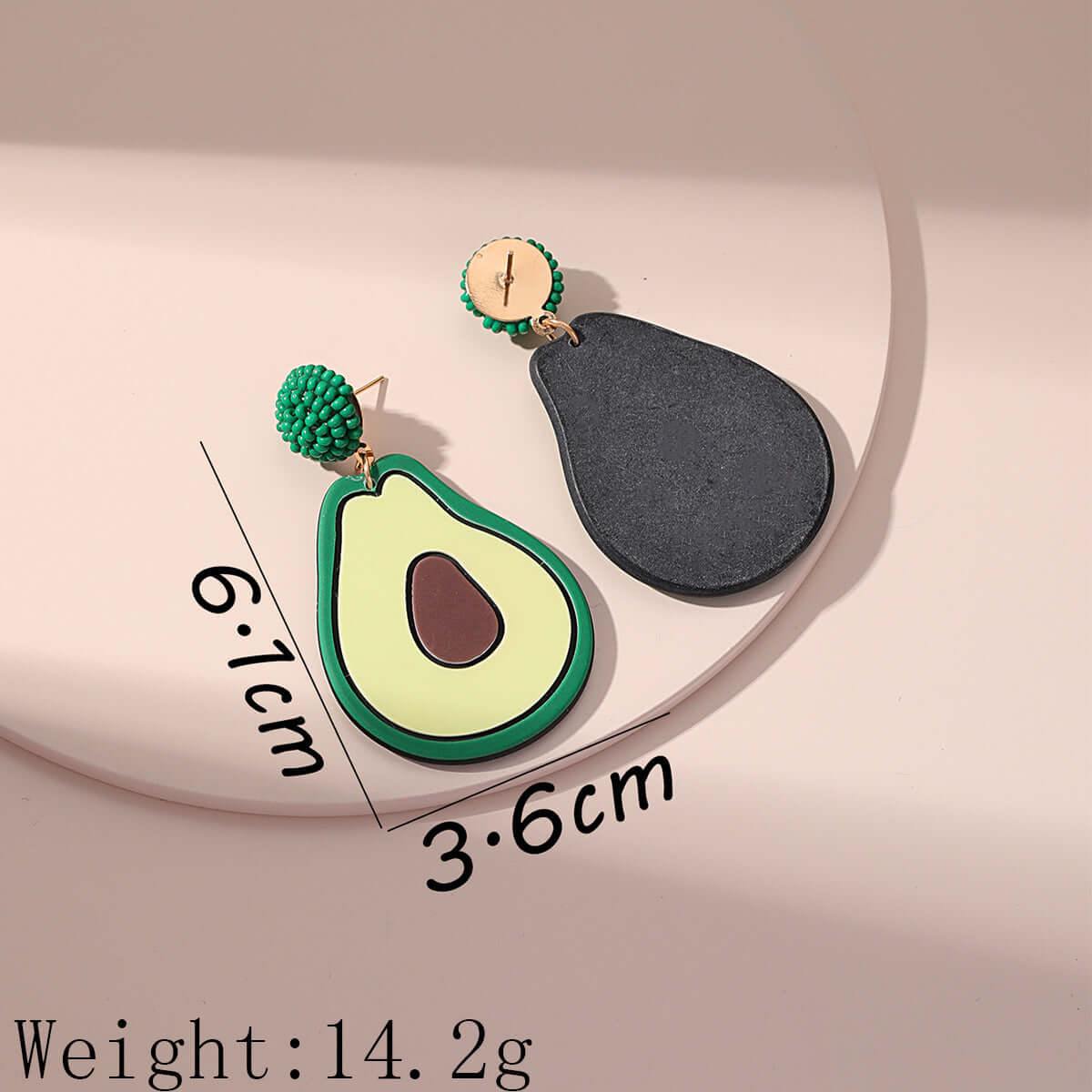 Acrylic Kiwi Fruits Earrings