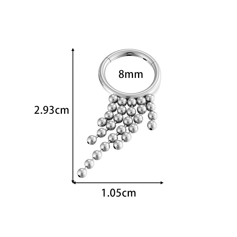 16G Tassel Marquise Hinged Segment Ring