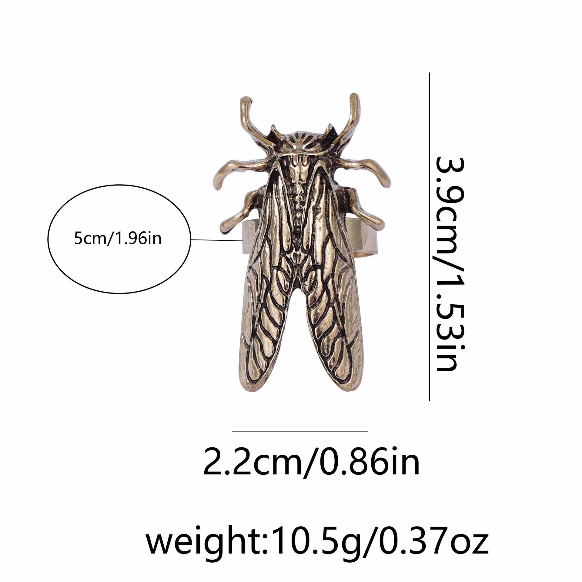 Quirky Ladybug Insect Ring