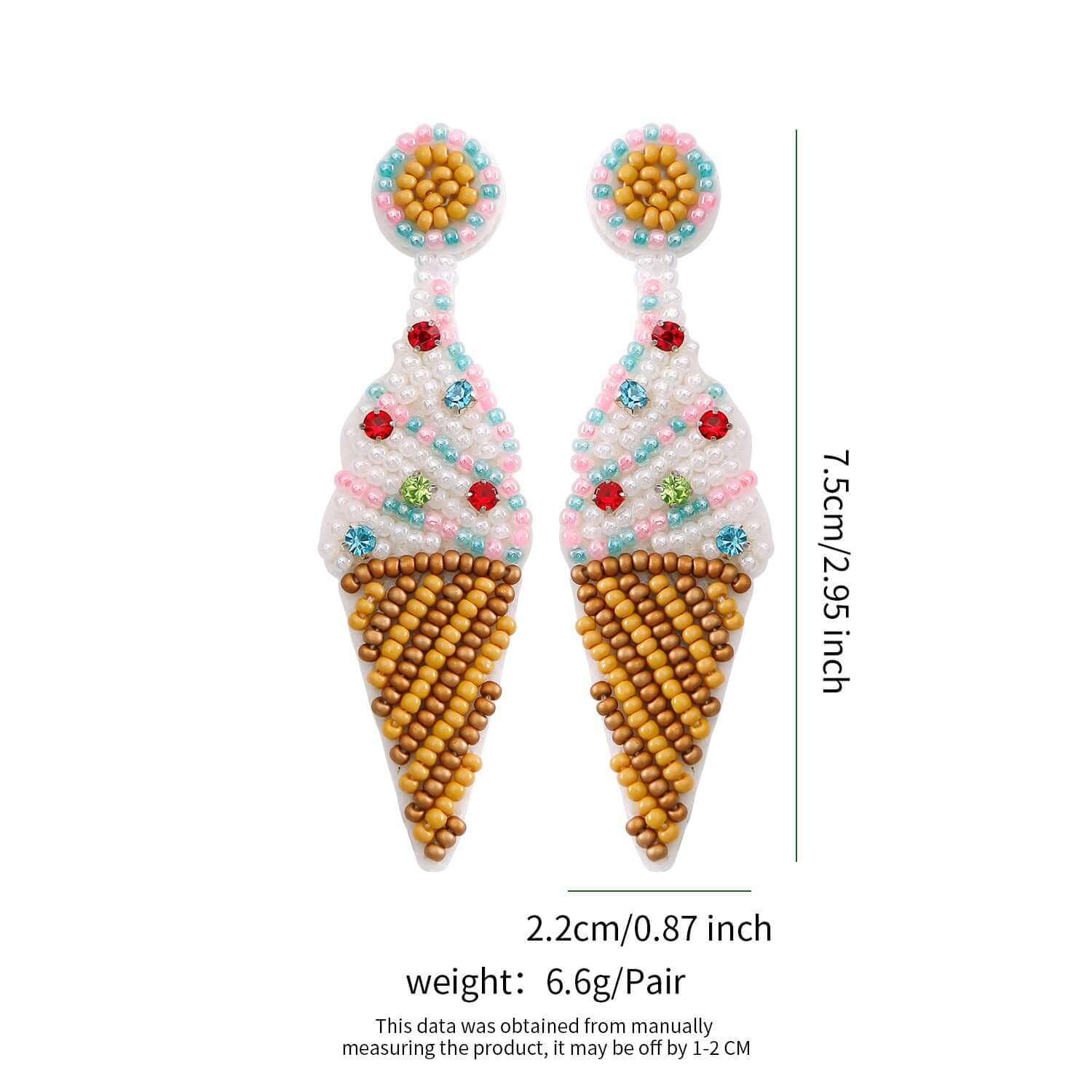 Summer Beach Palm Tree Fruits Earrings