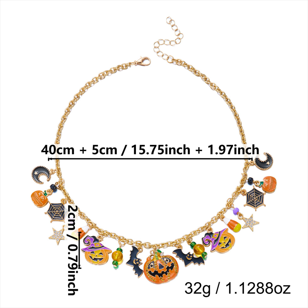 Trick or Treat Halloween Charm Necklace