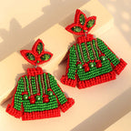 Handmade Woven Beads Sweater Holiday Earring