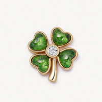 4 Leaf Clover Locket Necklace Charm