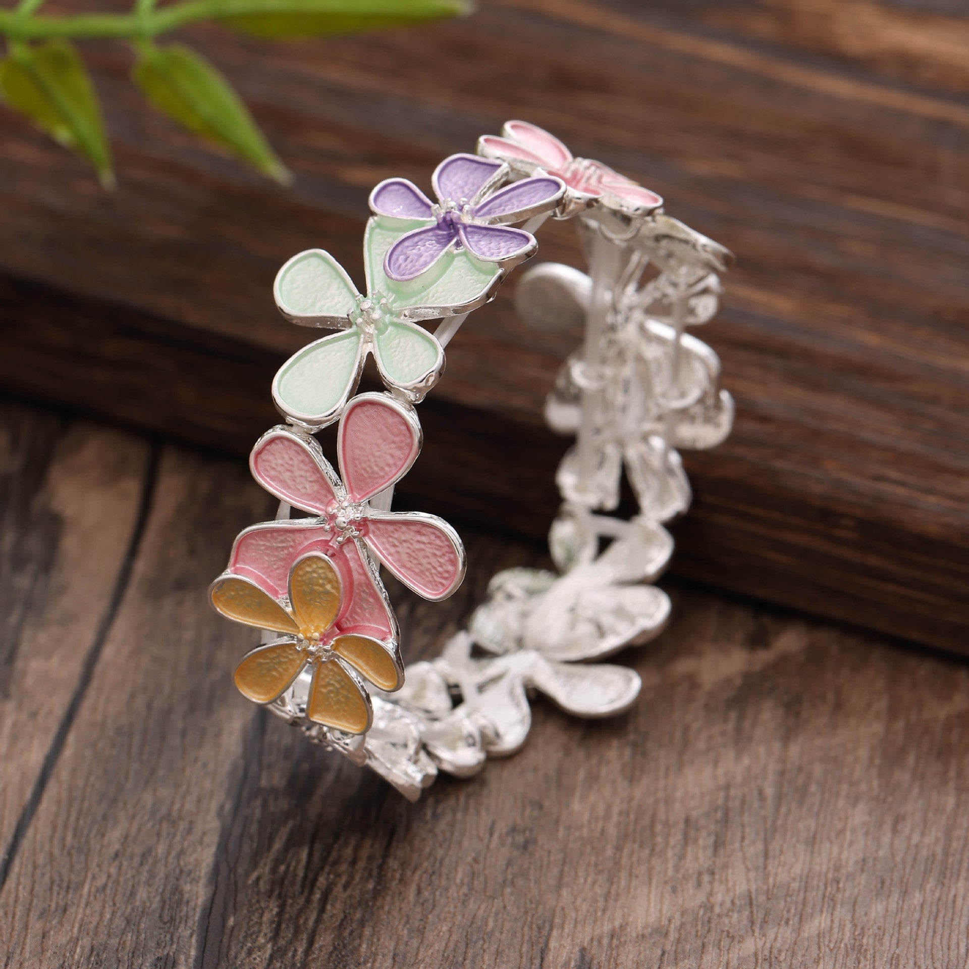 Hand-Painted Sakura Blossom Strengthy Bracelet