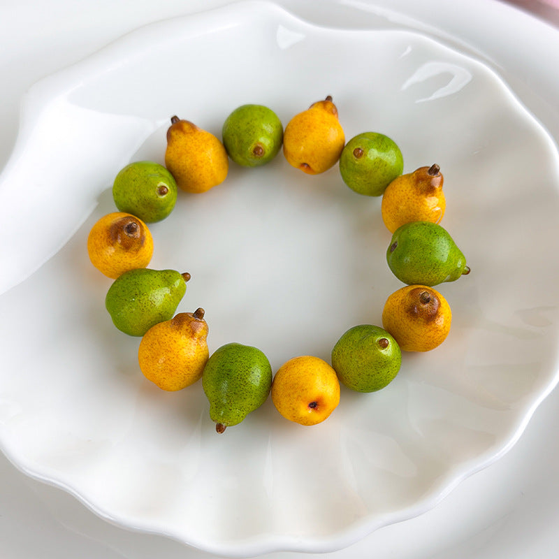 Juicy Orchard Fruit Beaded Bracelet