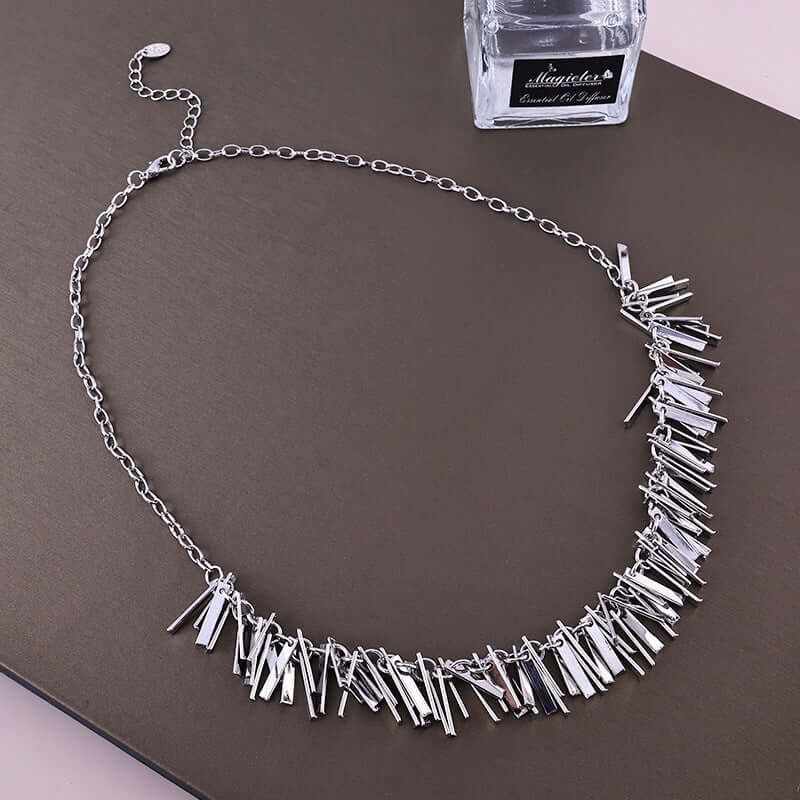 Chic Metallic Tassel Chain Necklace