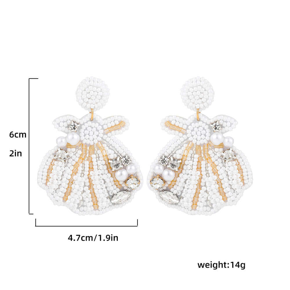 Boho Colorful Bead Summer Earring Marine Earrings