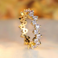 Multi Stone Eternity Stacking Rings