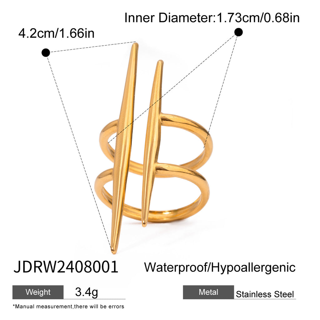 Versatile Irregular Geometry Titanium Ring