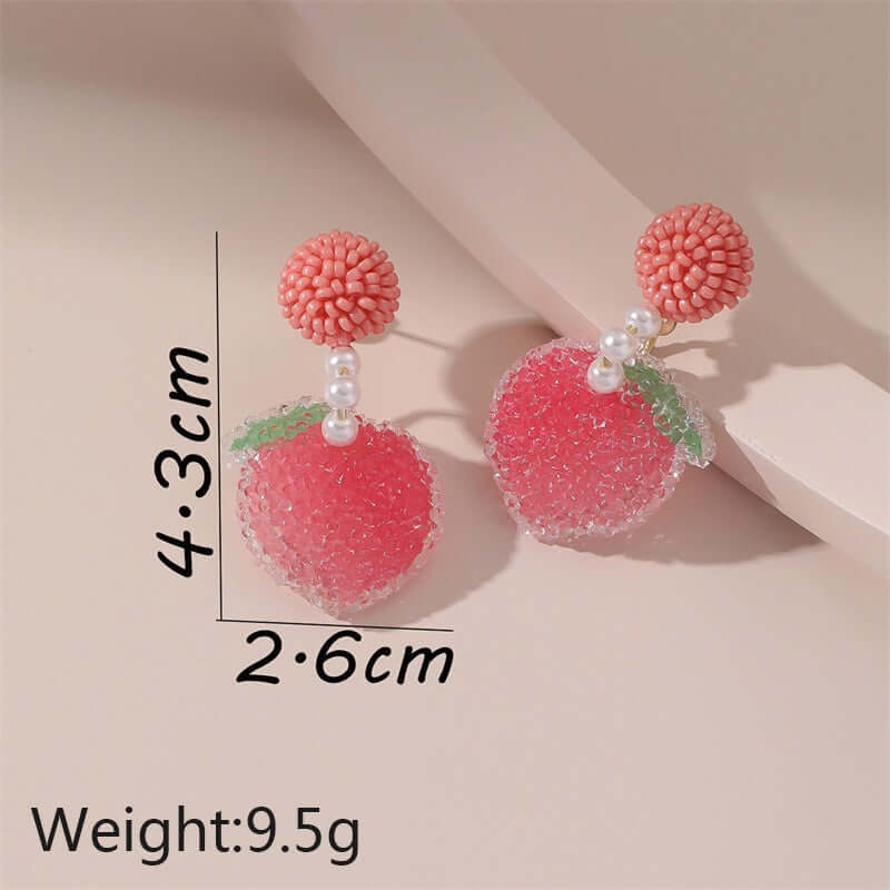 Acrylic Kiwi Fruits Earrings