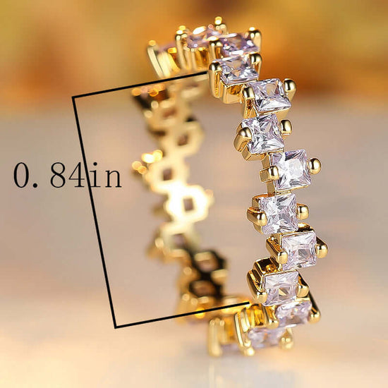 Multi Stone Eternity Stacking Rings