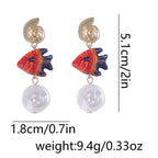 Summer Vacation Starfish Drop Earrings
