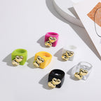 Y2K Spice Girl Dopamine Color Resin Ring