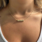 DIY Custom Name Initial Necklace Gold