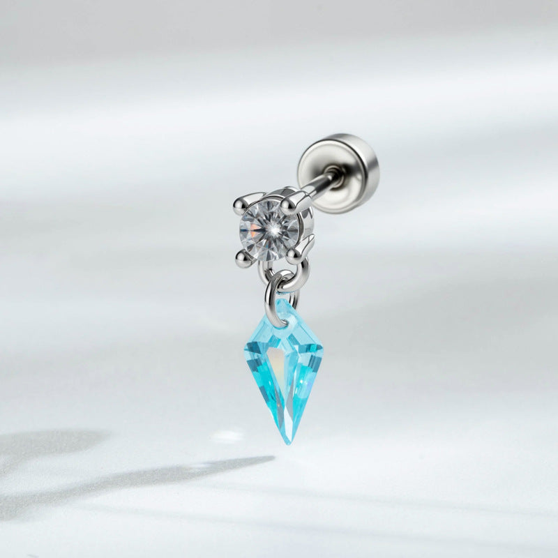 Aurora Prism Kite Drop Cartilage Stud