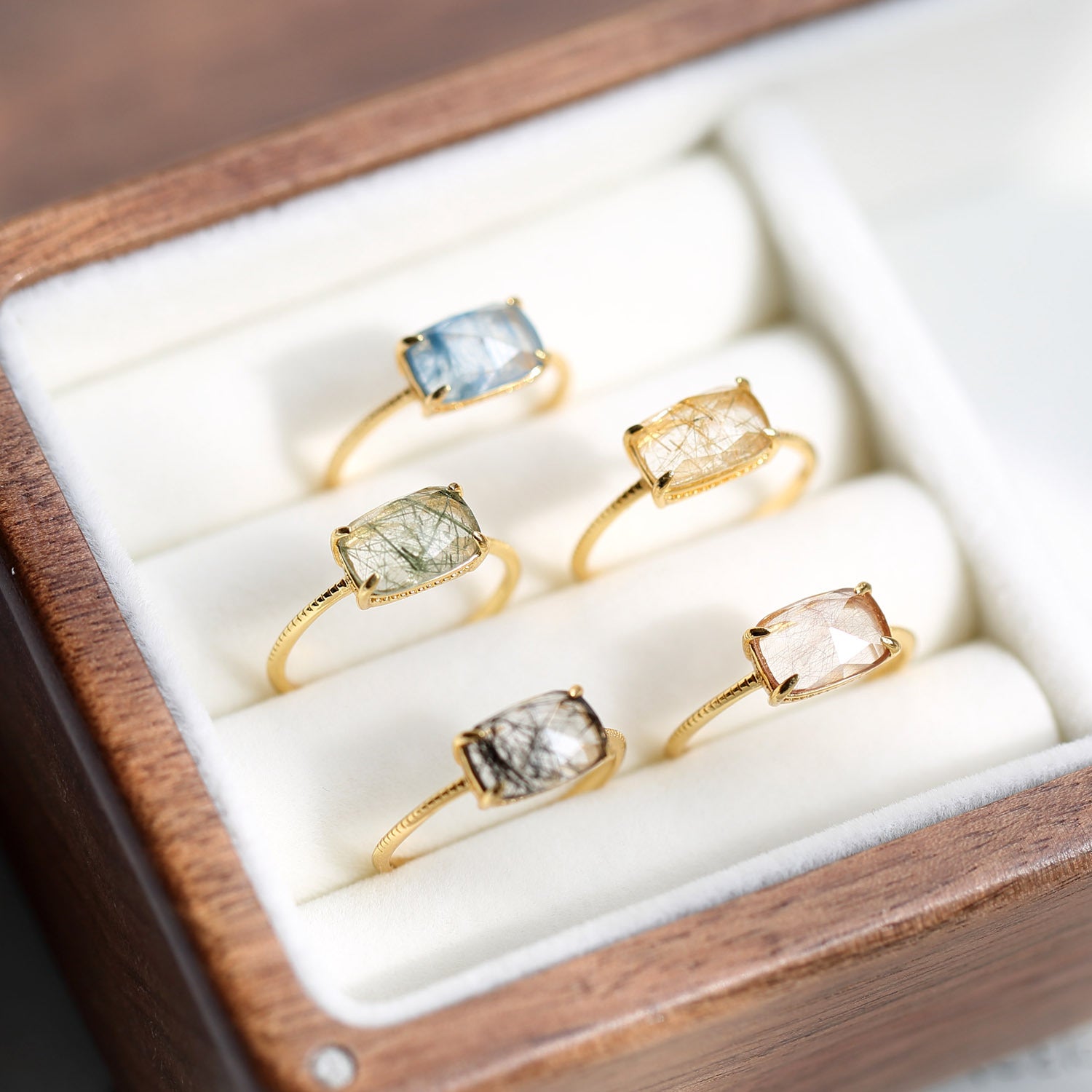 Golden Hour Natural Rutilated Quartz Ring